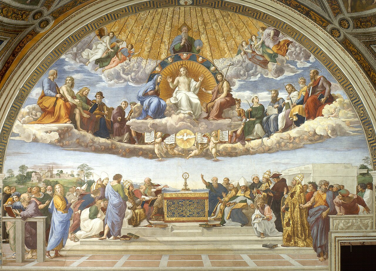 The Disputation of the Holy Sacrament by Raphael (Raffaello Sanzio), 1509–1510